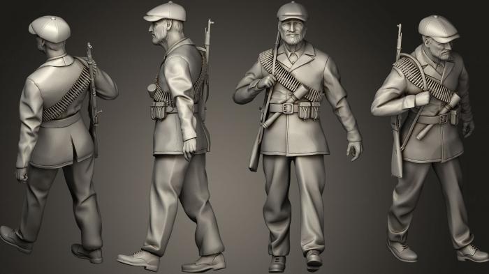 Military figurines (STKW_0489) 3D model for CNC machine